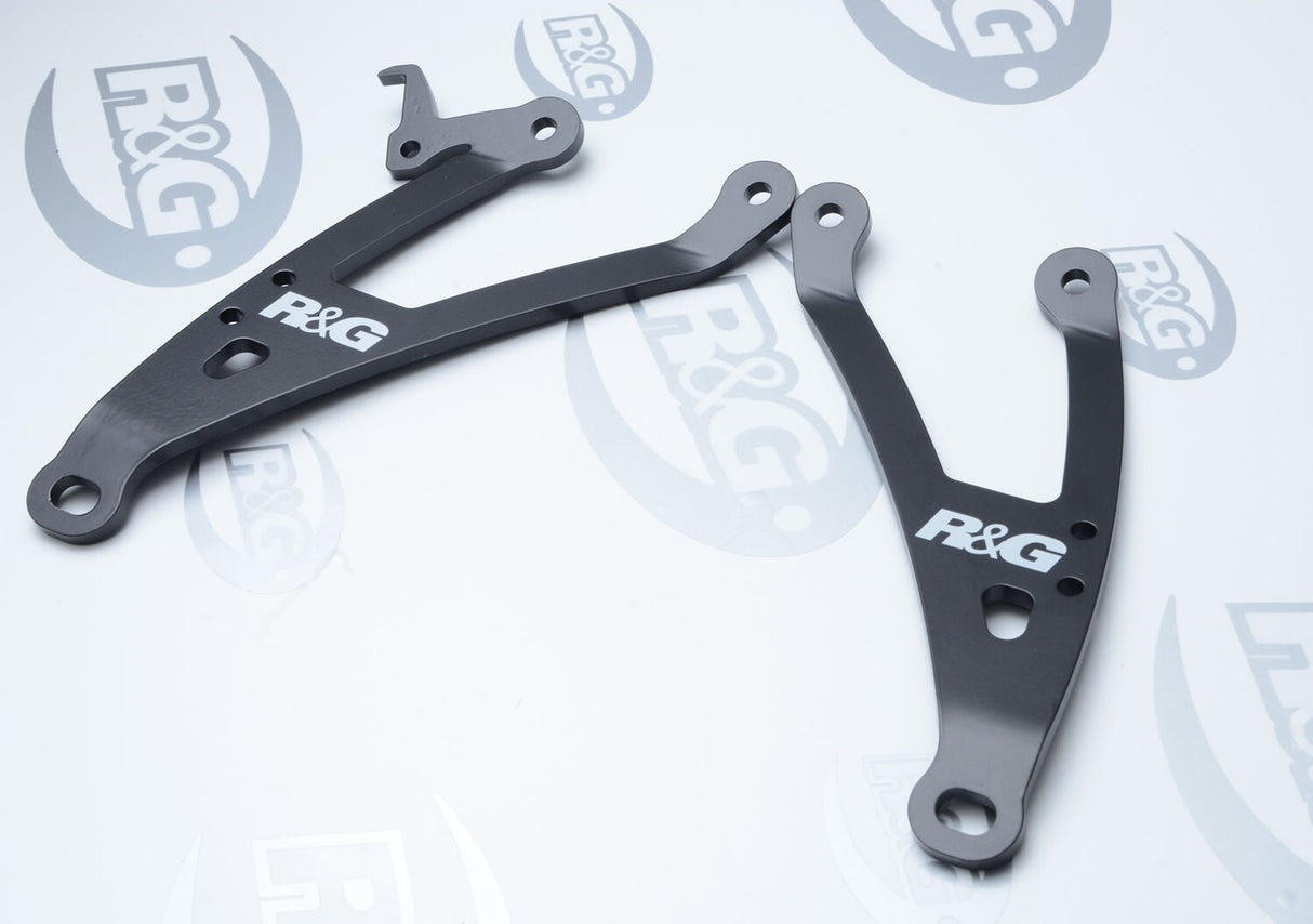 R&G Racing Exhaust Hangers (Pair) Black for Kawasaki Z1000 SX 14-19