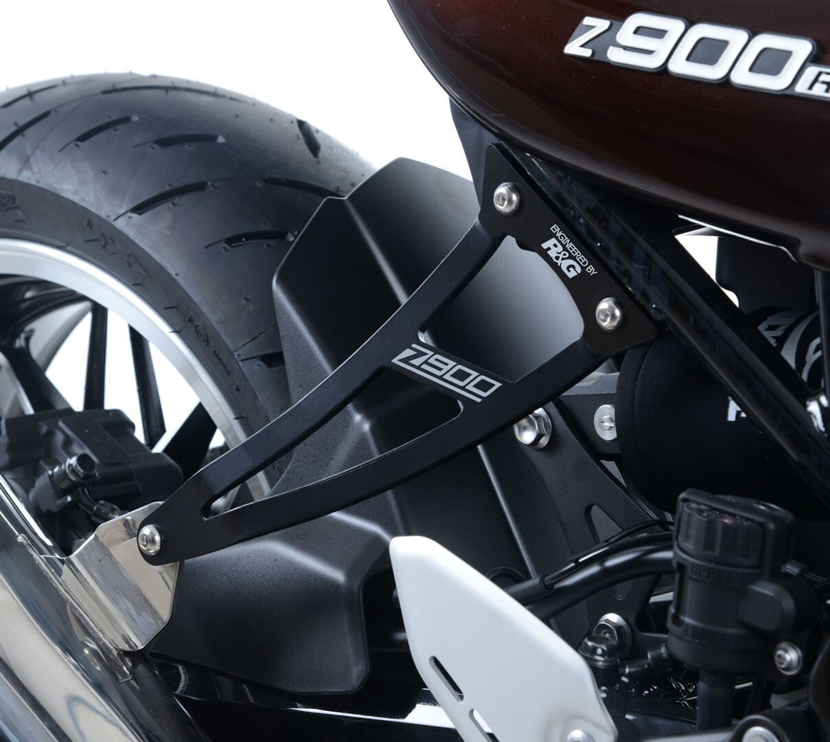 R&G Racing Exhaust Hanger (Single) Black for Kawasaki Z900RS 18-20