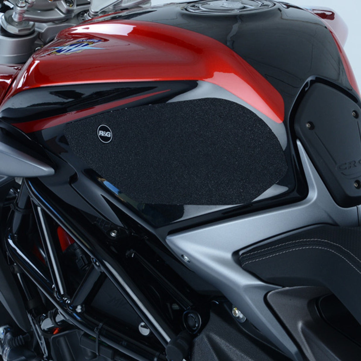 R&G Racing Tank Traction Grips (2 Piece) Black for MV Agusta Brutale 800RR 2018