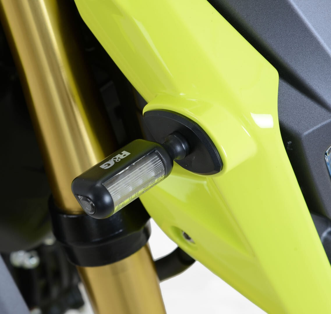 R&G Racing Front Indicator Adapter Kit Black for Honda MSX125 (GROM)