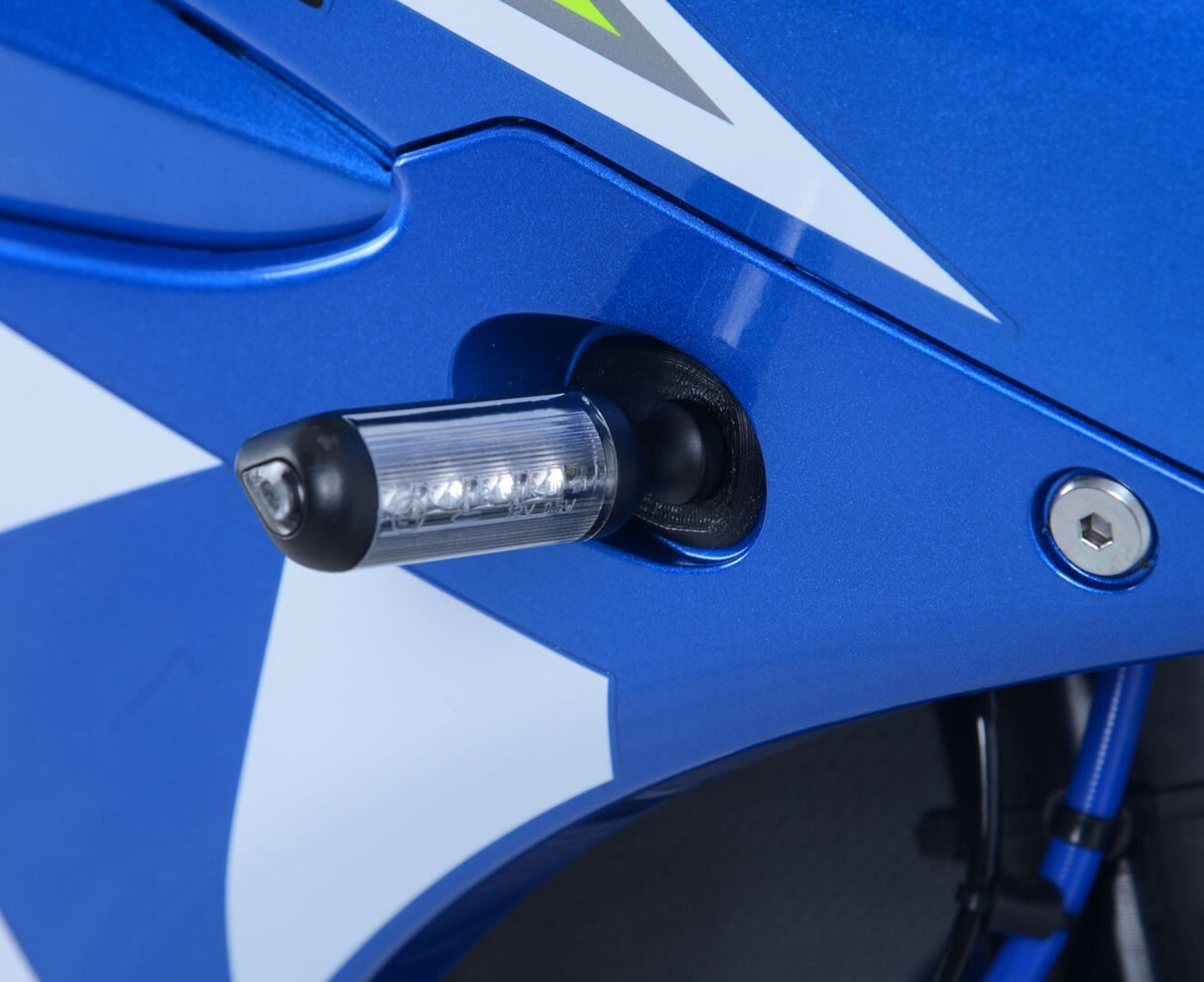 R&G Racing Front Indicator Adapter Kit Black for Suzuki GSX-R1000/GSX-R1000R