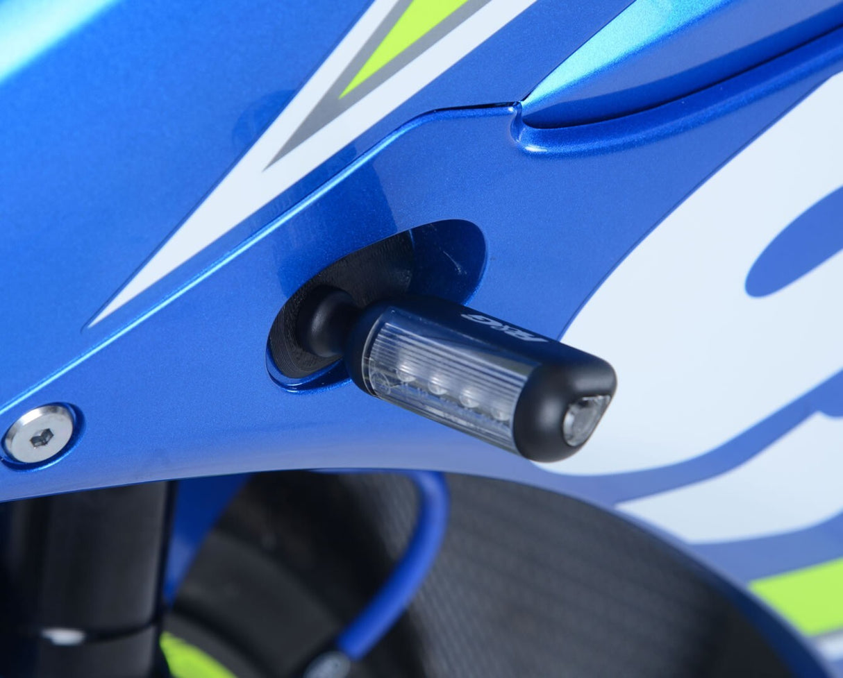 R&G Racing Front Indicator Adapter Kit Black for Suzuki GSX-R1000/GSX-R1000R