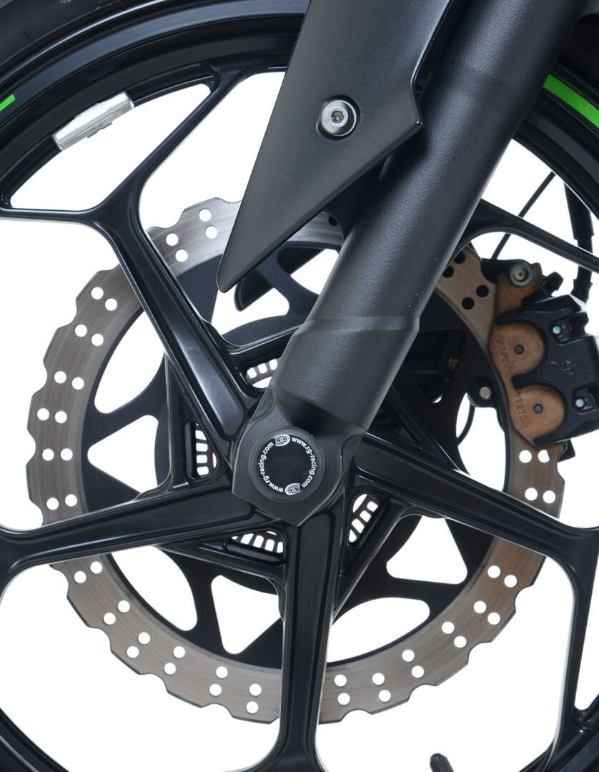 R&G Racing Fork Protectors Black for Kawasaki Ninja 250 13-17/Ninja 300 12-20/Z300 13-18/Z250 15-18