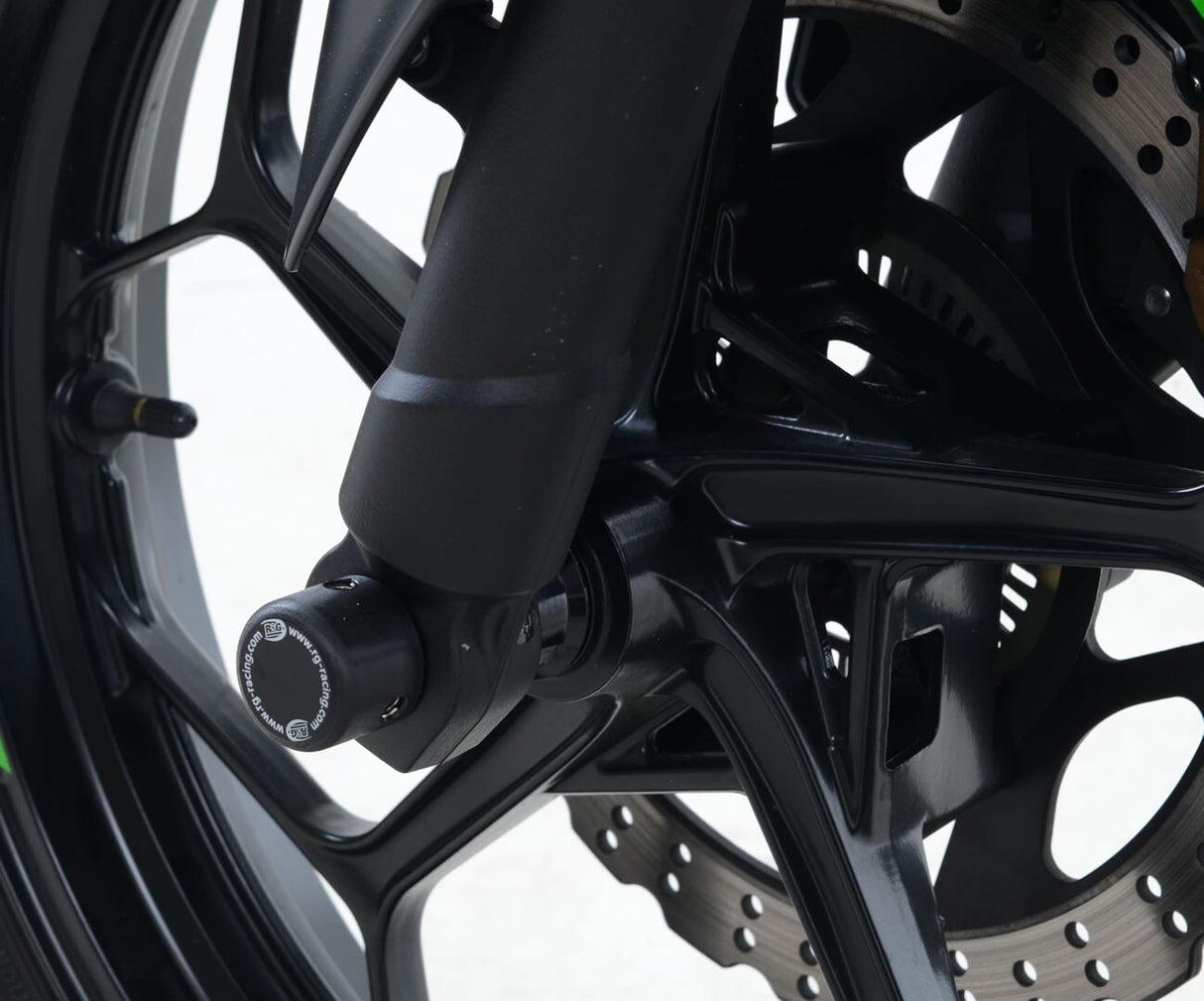 R&G Racing Fork Protectors Black for Kawasaki Ninja 250 13-17/Ninja 300 12-20/Z300 13-18/Z250 15-18