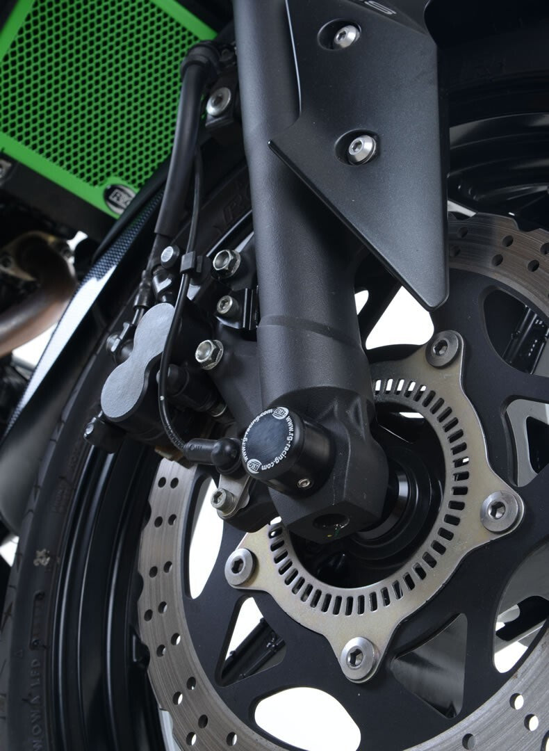 R&G Racing Fork Protectors Black for Kawasaki Ninja 250 13-17/Ninja 300 12-20/Z300 13-18/Z250 15-18