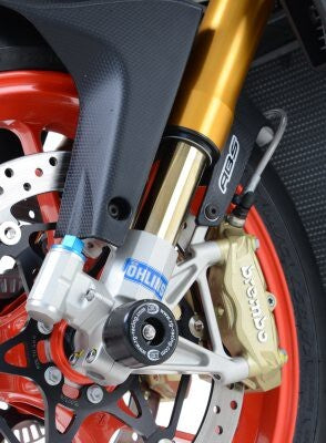 R&G Racing Fork Protectors Black for Aprilia RSV4 1100 Factory 19-20/RSV4-RF 15-18/RSV4-RR 15-20/Tuono V4 1100 15-16