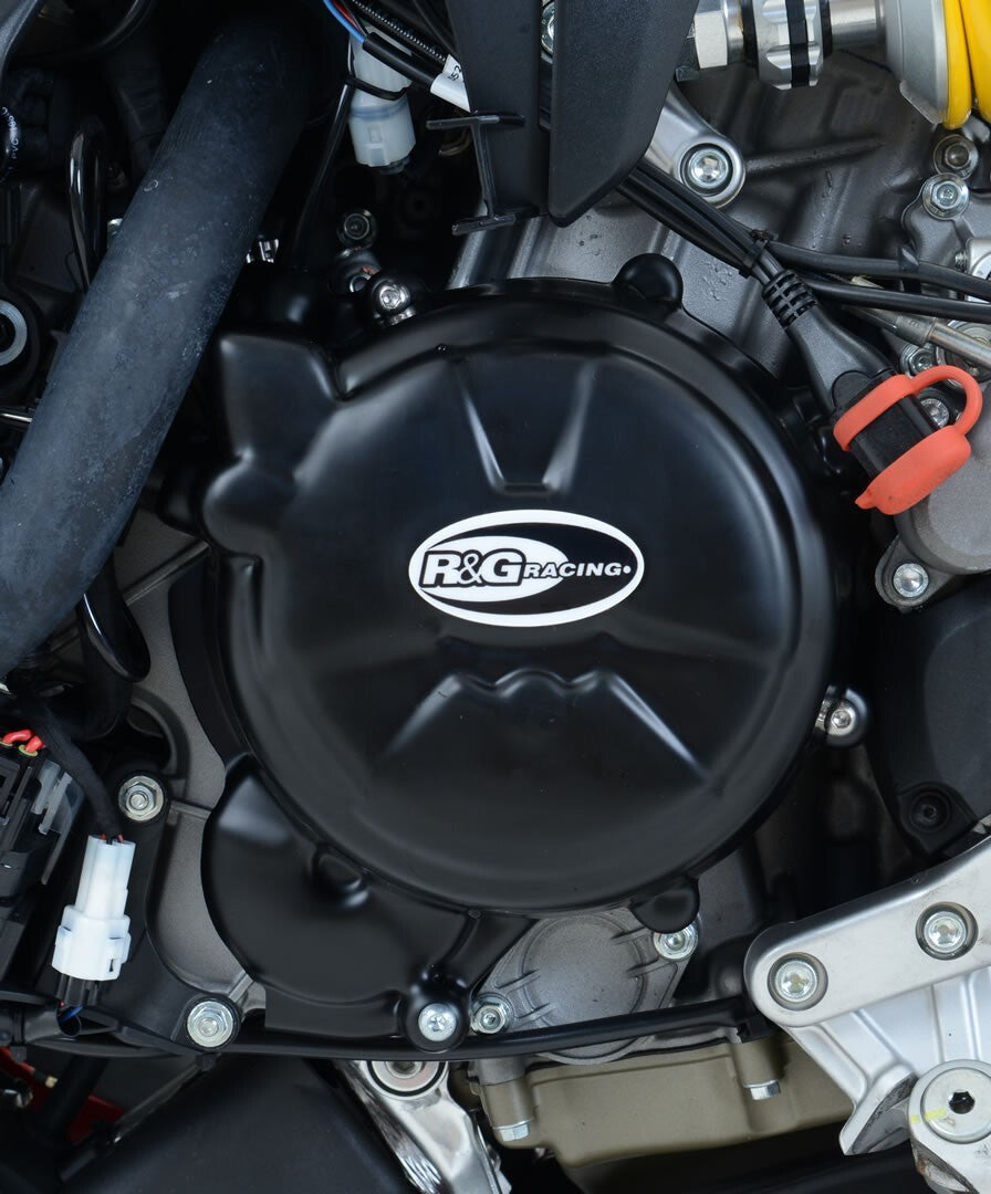 R&G Racing Engine Case Cover Kit (2 Piece) Black for Ducati 1199 Panigale 12-15/1299 Panigale 15-17