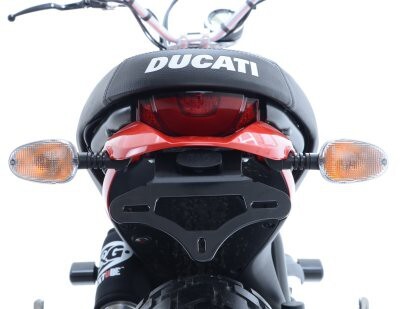 R&G Racing Tail Tidy License Plate Holder Black for Ducati Scrambler Icon 15-20/Scrambler Street Classic 18-20/Scrambler Urban Enduro 15-17