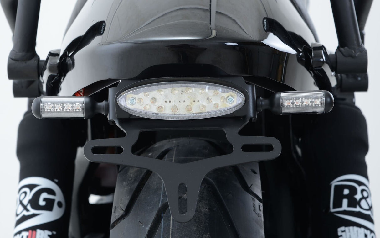 R&G Racing Tail Tidy License Plate Holder Black for Harley Davidson Street 500/Street 750 15-18