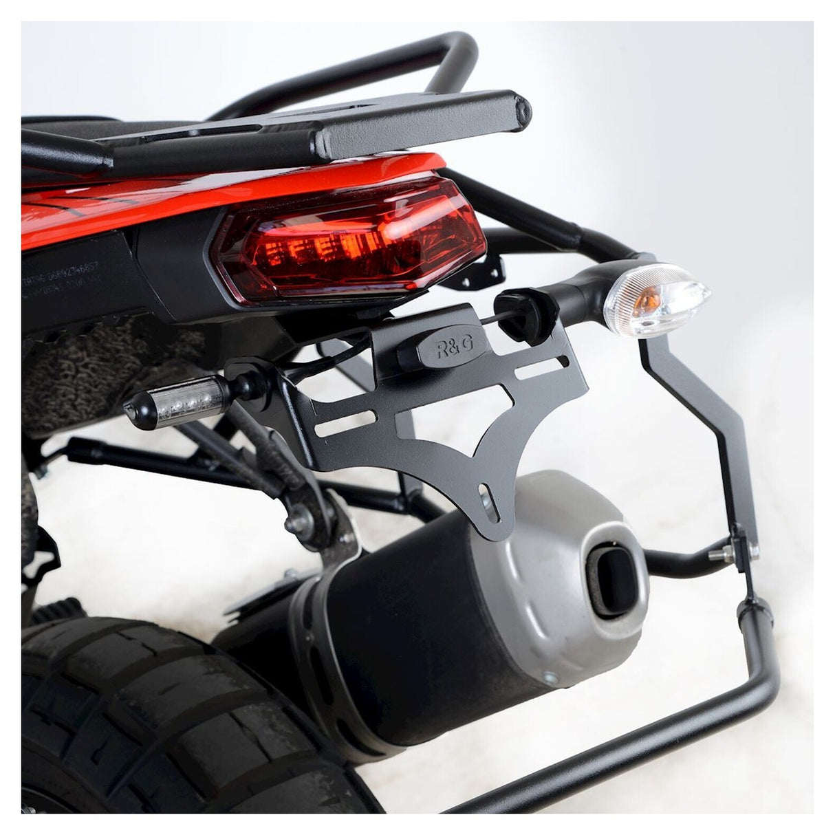 R&G Racing Tail Tidy License Plate Holder Black for Yamaha Tenere 700 19-20 (with hard luggage rack)