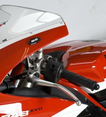 R&G Racing Mirror Blanking Plates Black for Ducati 1098R 07-08/1098S (All Years)/1198S 09-11/848 08-14