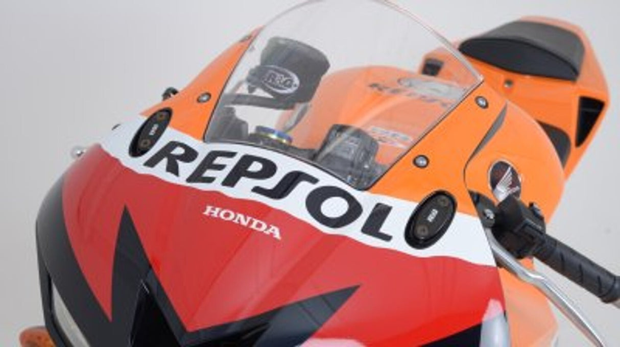 R&G Racing Mirror Blanking Plates Black for Honda/Kawasaki/Yamaha