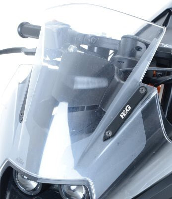 R&G Racing Mirror Blanking Plates Black for KTM RC 125 14-16/RC 200 14-16/RC 390 14-18