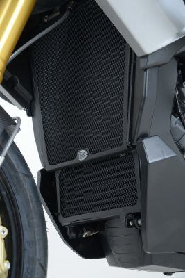 R&G Racing Radiator Guard Black for Aprilia Caponord 1200 13-18
