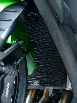 R&G Racing Radiator Guard Black for Kawasaki GTR1400 Concours 07-18/ZZR1400 (ZX-14) 06-19