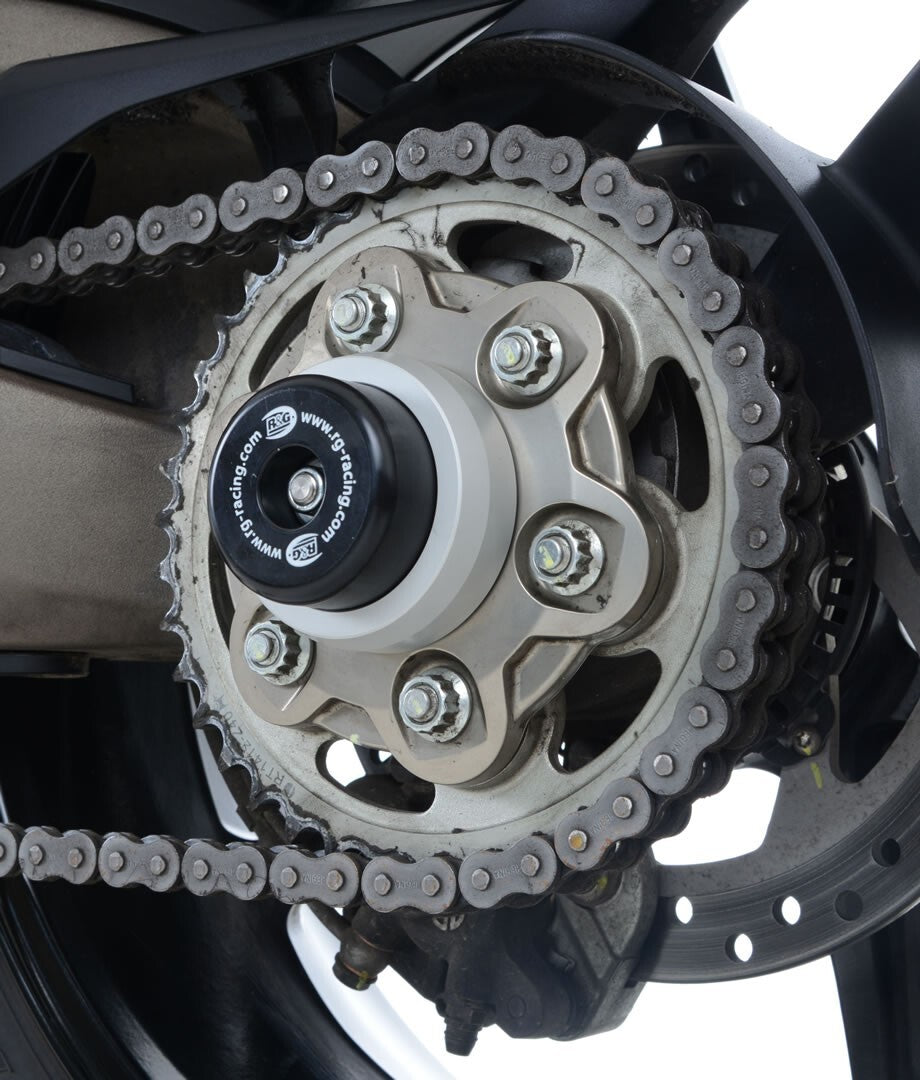 R&G Racing Spindle Blanking Kit Black/Silver for Ducati Multistrada 1200/Multistrada 1200 Gran Turismo