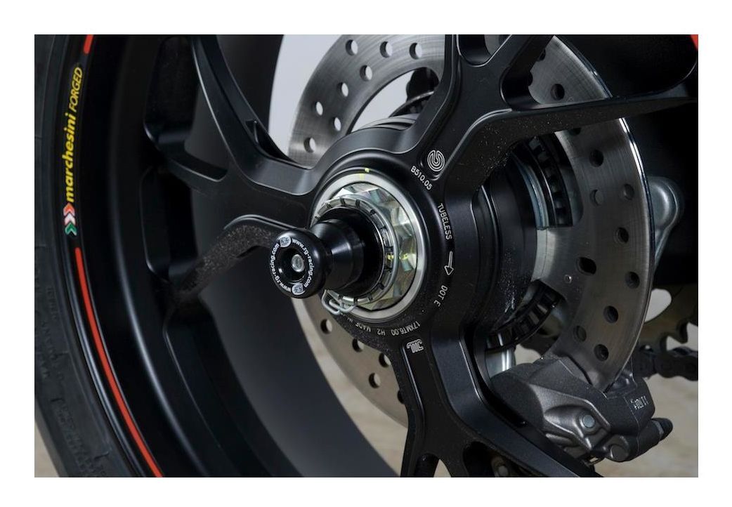 R&G Racing Spindle Sliders Black for various Ducati Models