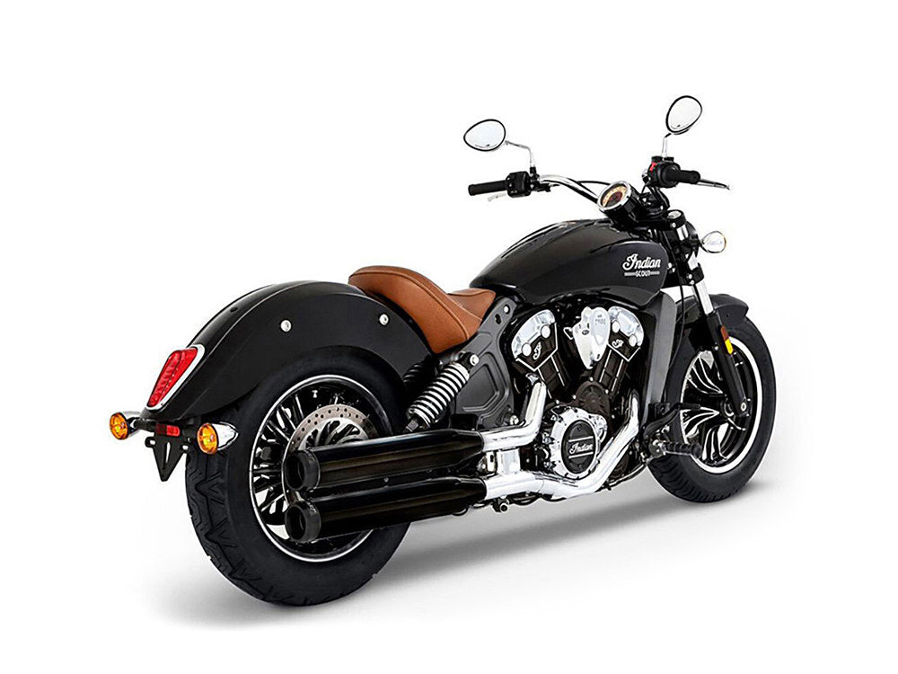 Rinehart Racing RIN-500-0505 3.5" Slip-On Mufflers Black w/Black End Caps for Indian Scout 15-Up