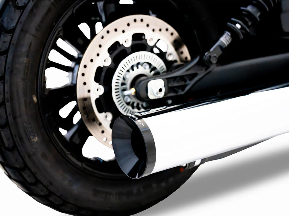 Rinehart Racing RIN-500-0506 4.5" DBX45 Slip-On Muffler Chrome w/Black End Cap for Indian Scout 25-Up