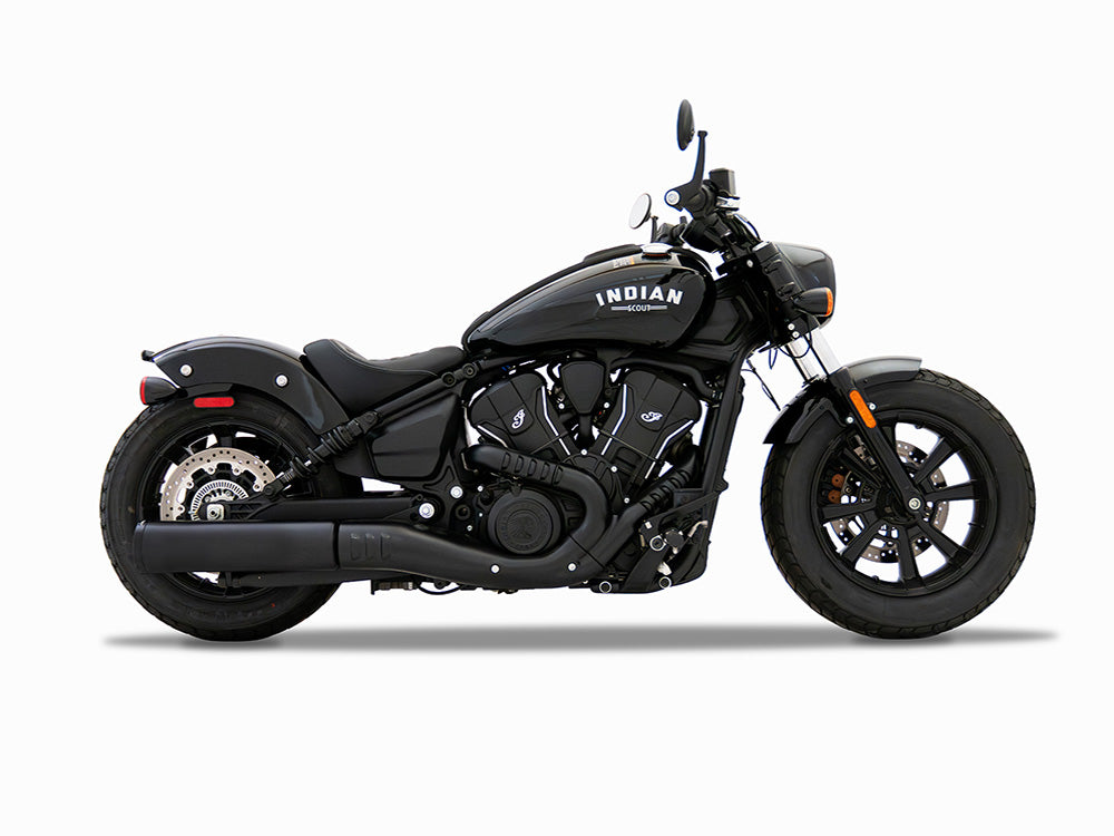 Rinehart Racing RIN-500-0507 4.5" DBX45 Slip-On Muffler Black w/Black End Cap for Indian Scout 25-Up Models
