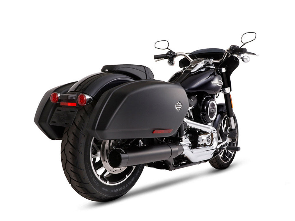 Rinehart Racing RIN-500-1231 4" Slip-On Muffler Black w/Black End Cap for Sport Glide 18-Up