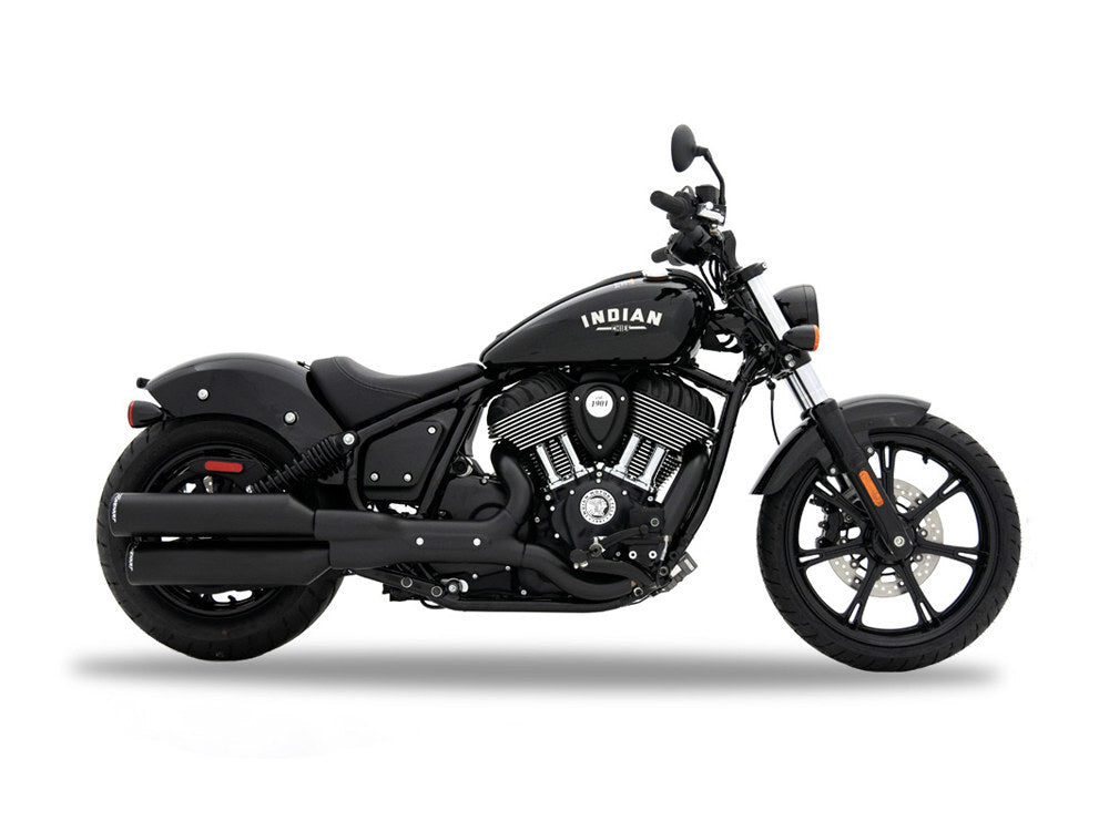 Rinehart Racing RIN-500-1501 4" Slip-On Muffler Black w/Black End Cap for Indian Cruiser 22-Up