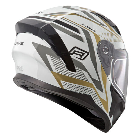 Rjays Apex III Ignite White/Gold Helmet - EasyR