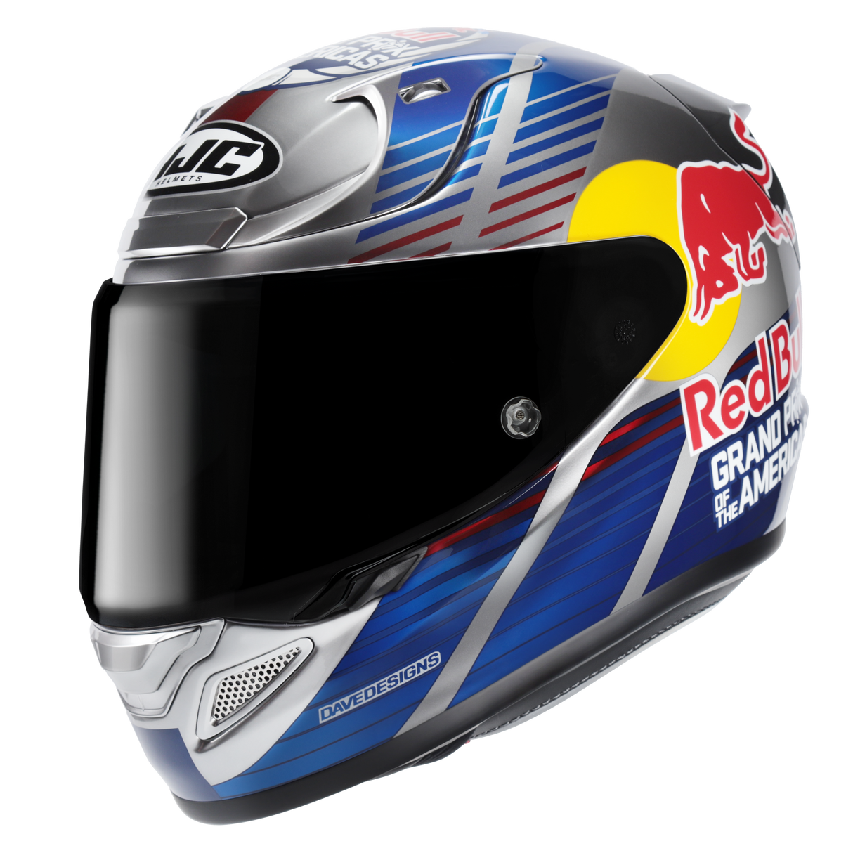 HJC RPHA 12 Red Bull Austin GP2 MC-21 Helmet