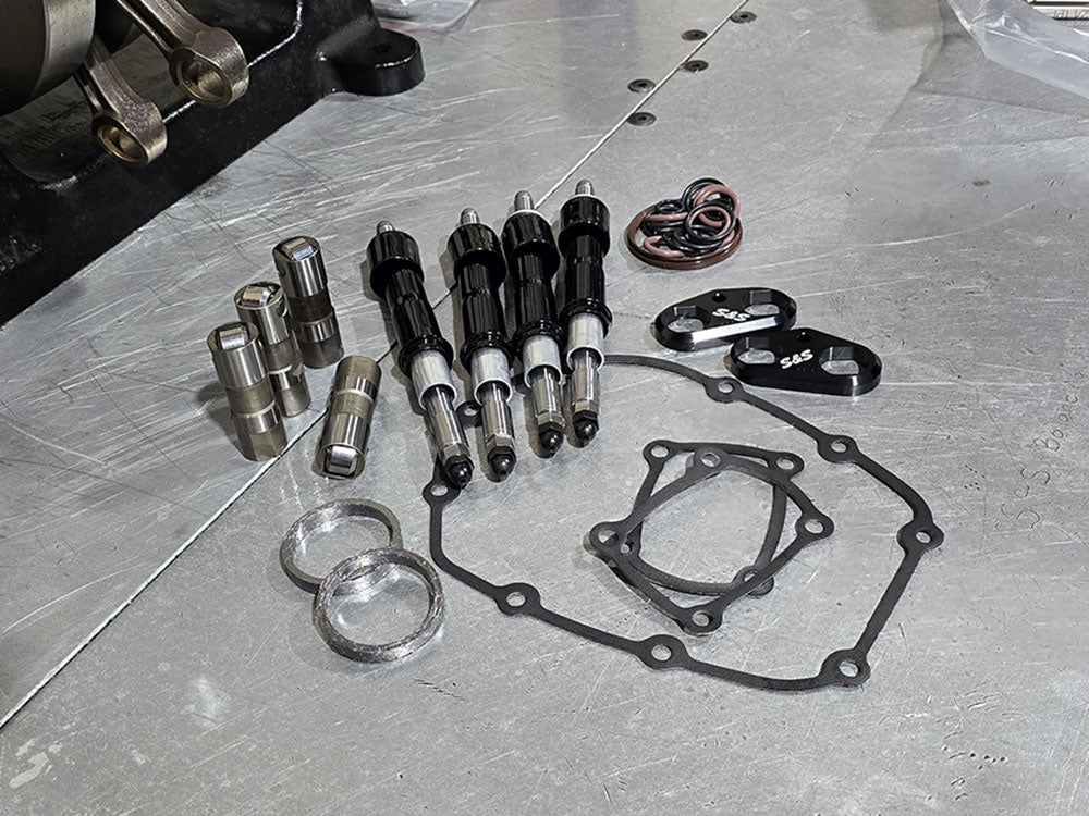 RSS RSS-CIK-BLK Cam Install Kit Black Pushrods for Harley-Davidson Softail 18-24/Touring 17-23 Models
