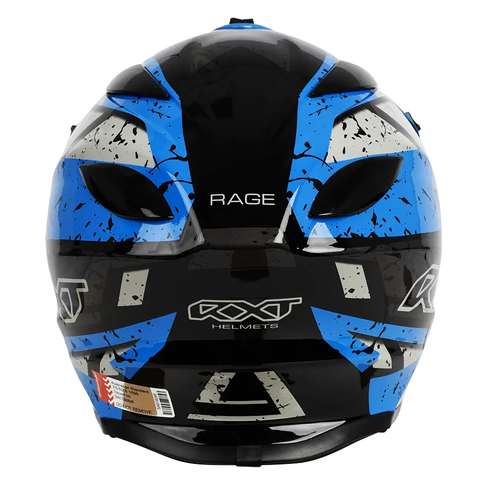 RXT A727 Sector Rage Gloss Black/Blue Helmet