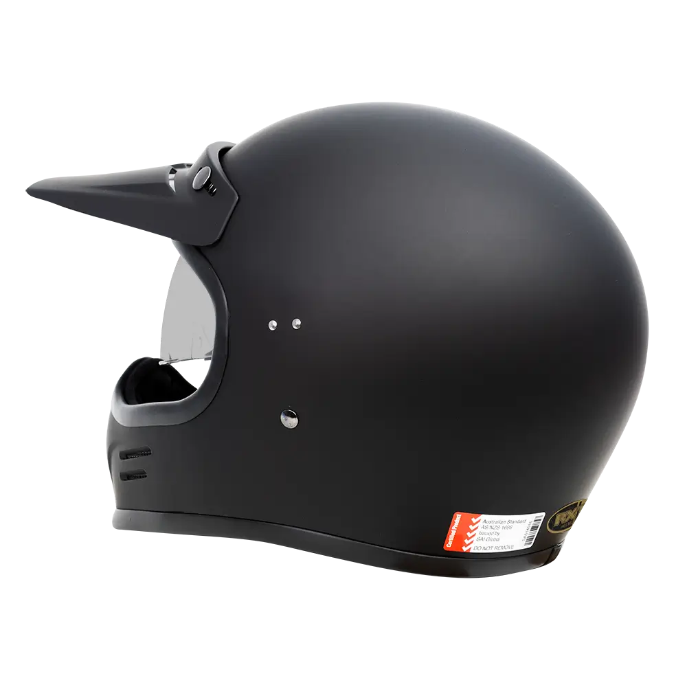 RXT Heritage Matte Black Helmet
