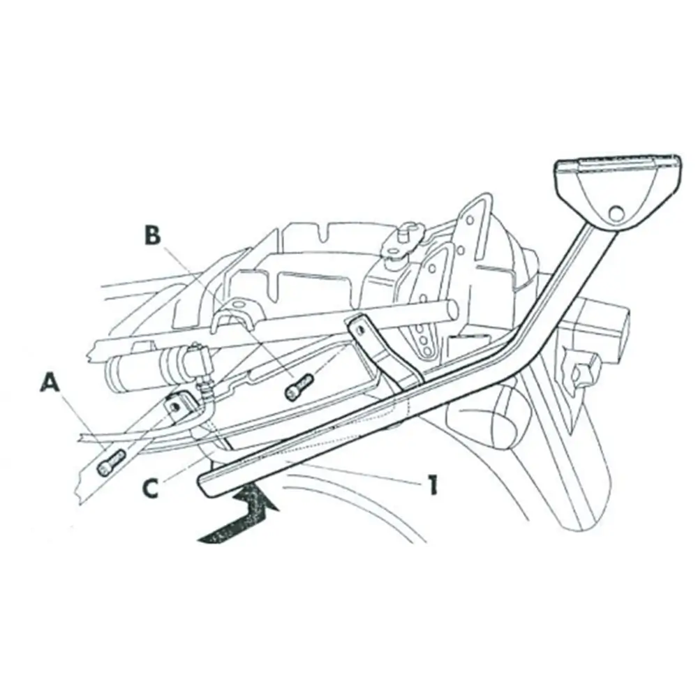Shad Top Case Fitting Kit for Suzuki GSX750F 98-02