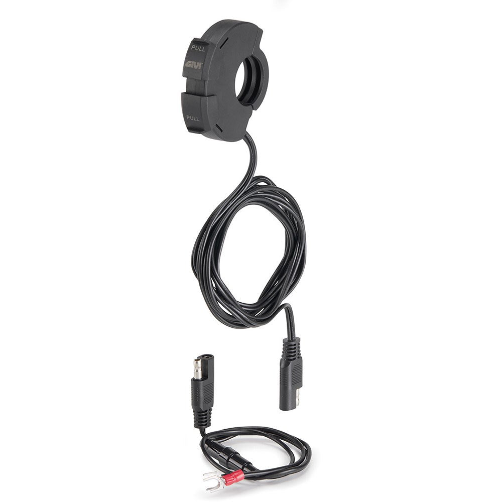 Givi S120 USB & USB-C Powered Electrical Outlet for Handlebars