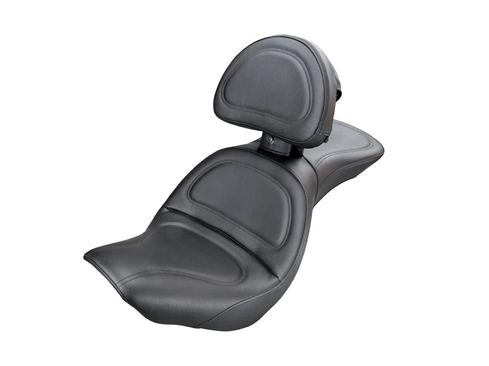Saddlemen SAD-8152JS Explorer Dual Seat w/Backrest for Softail 00-06 w/130 Or 150 OEM Rear Tyre