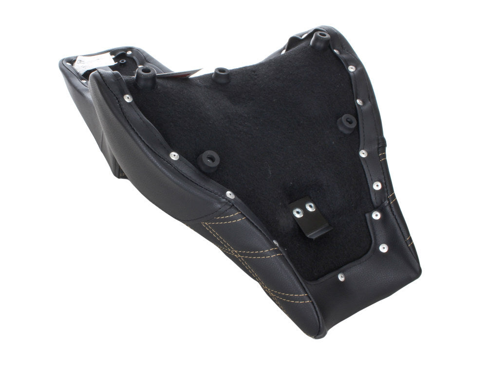 Saddlemen SAD-818-28-172GO Step-Up LS Dual Seat w/Gold Double Diamond Lattice Stitch for Harley-Davidson Fat Bob 18-24