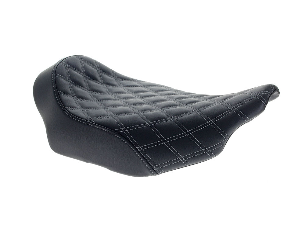 Saddlemen SAD-823-07-002LS-GRE Renegade LS Solo Seat w/Grey Double Diamond Lattice Stitch for CVO Touring 23-Up/Street Glide/Road Glide 24-Up