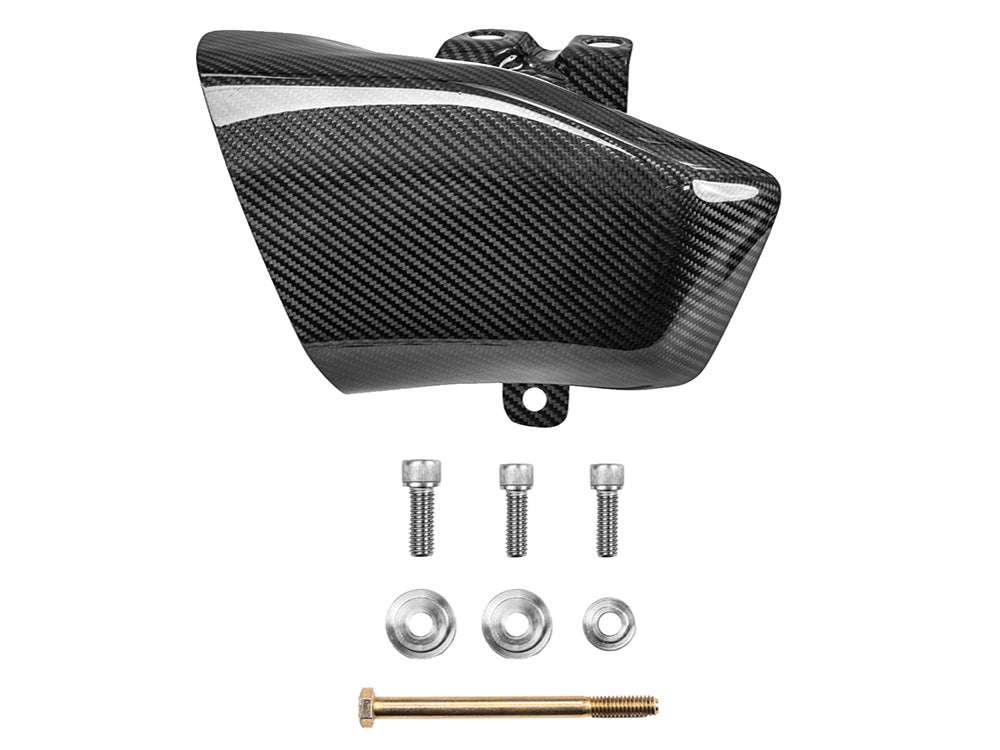 Saddlemen SAD-CF-817-07-001 Carbon Fiber Rear Cylinder Air Scoop Gloss Finish for most Harley-Davidson Touring 17-24