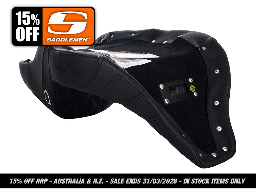 Saddlemen SAD-SC80807D0 Step-Up San Diego Customs Pro Series Gripper Dual Seat for most Harley-Davidson Touring 08-24