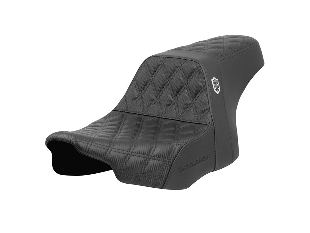 Saddlemen SAD-SC82307D0 San Diego Customs Pro Series Gripper Dual Seat for Harley-Davidson CVO Touring 23-Up/Street Glide/Road Glide 24-Up/Touring 25-Up
