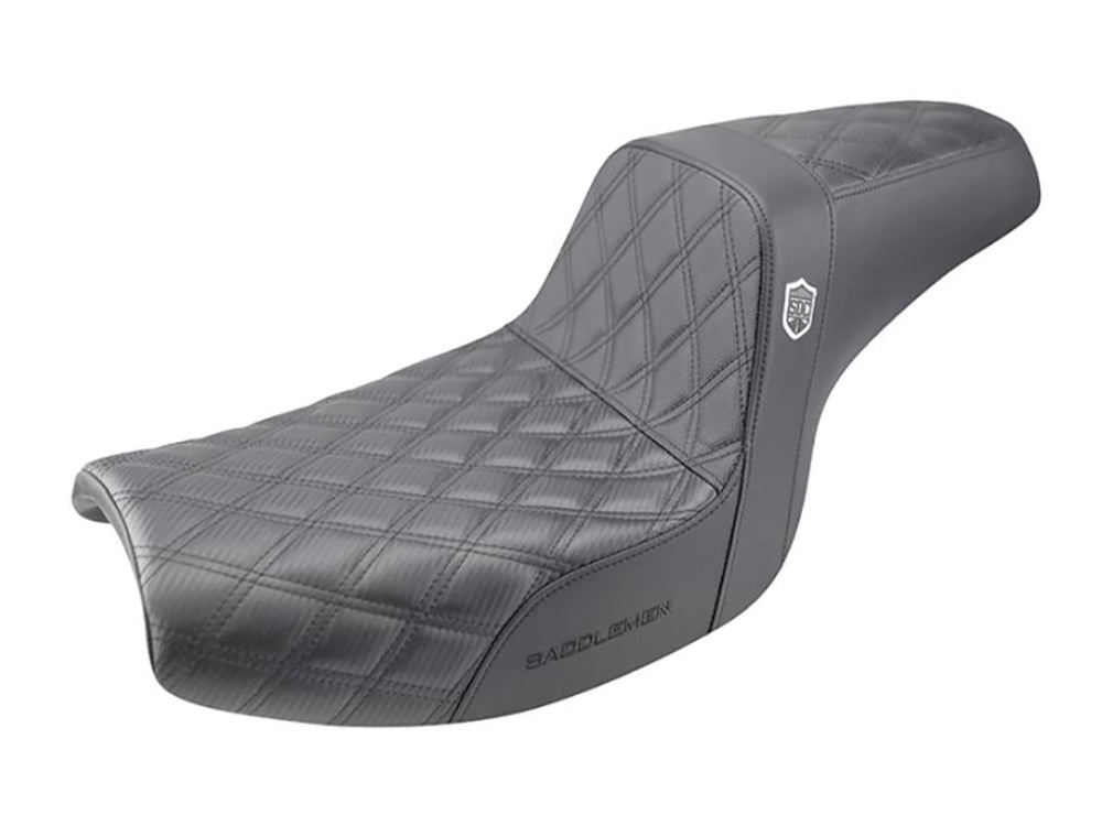Saddlemen SAD-SC88209D0 Step-Up San Diego Customs Pro Series Gripper Dual Seat for Harley-Davidson FXR 82-94