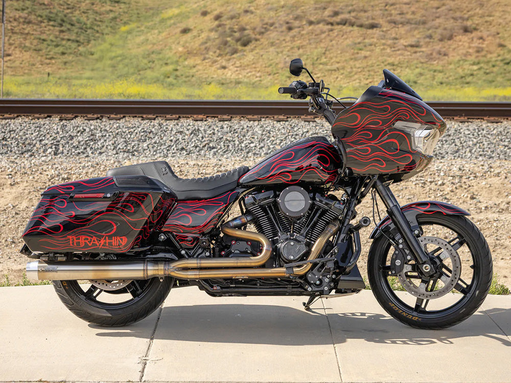 Saddlemen SAD-TS82307T Thrashin' Pro Series Tuck & Roll Dual Seat for Harley-Davidson CVO Touring 23-Up/Street Glide/Road Glide 24-Up/Touring 25-Up