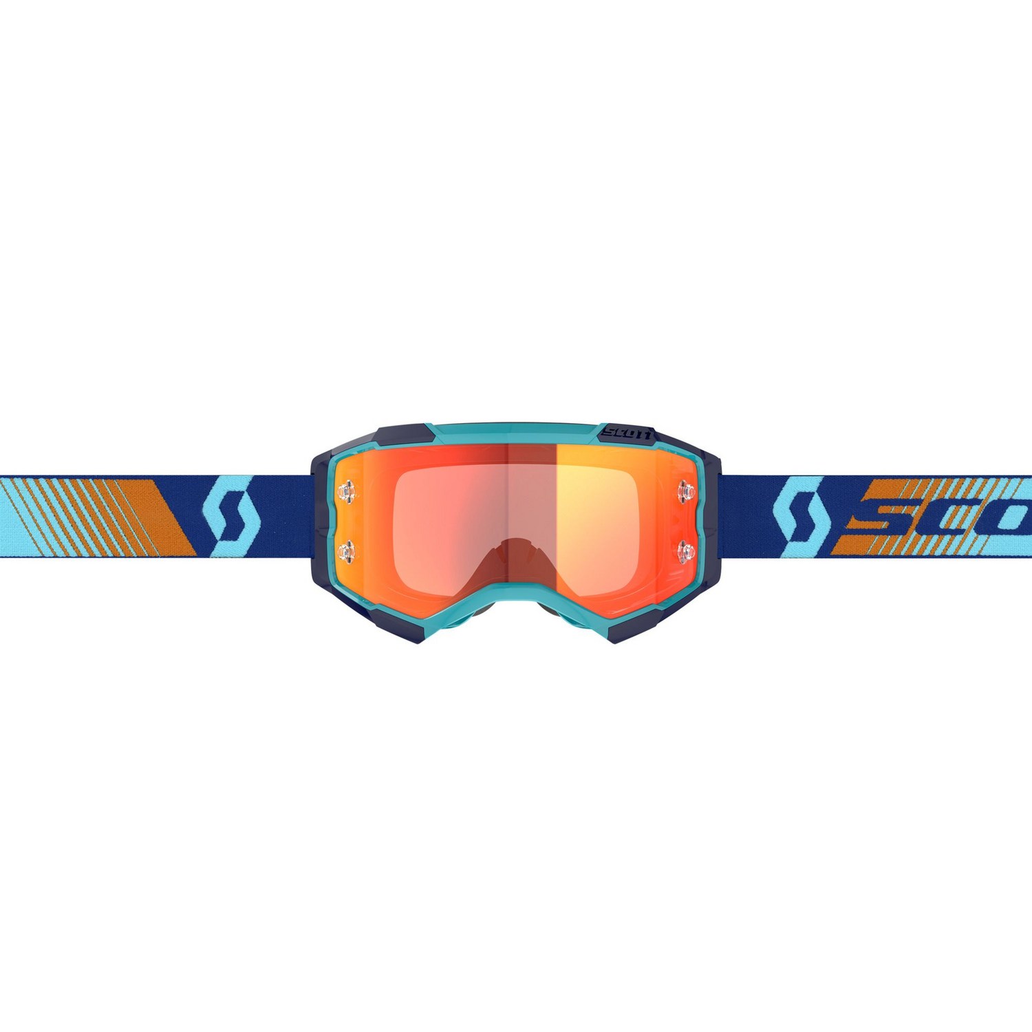 Scott Fury Goggles Royal Blue/Orange w/Orange Chrome Works Lens