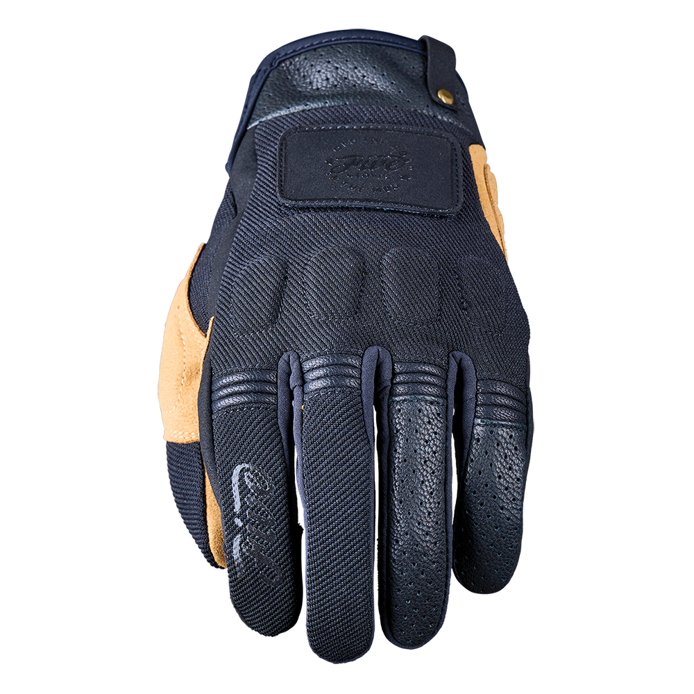Five Scrambler Black/Tan Gloves