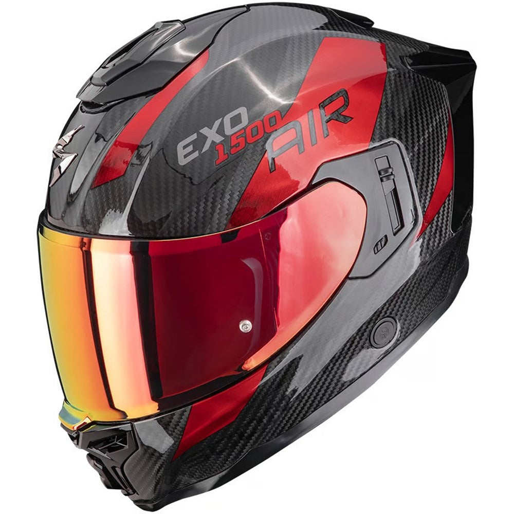 Scorpion EXO-1500 Carbon Air Platted Black/Red Helmet