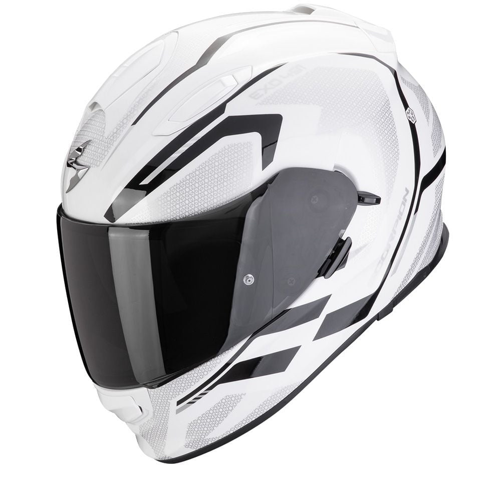 Scorpion EXO-491 Kripta White/Black Helmet