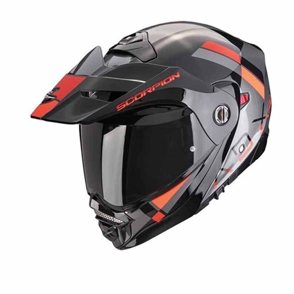 Scorpion ADX-2 Galane Silver/Black/Red Helmet