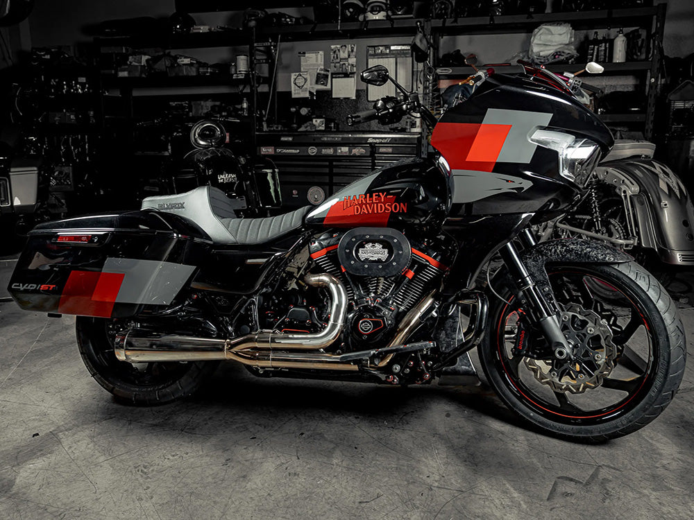 Slyfox Performance SF-0801-2056 Highnoon Tuck N Roll Dual Seat for Harley-Davidson CVO Touring 23-Up/Street Glide/Road Glide 24-Up/Touring 25-Up