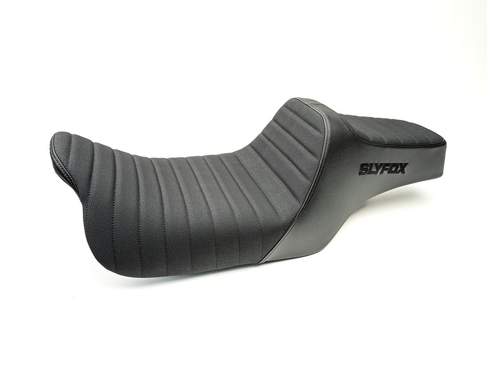 Slyfox Performance SF-0801-2095 Highnoon Tuck N Roll Dual Seat for most Harley-Davidson Touring 08-24