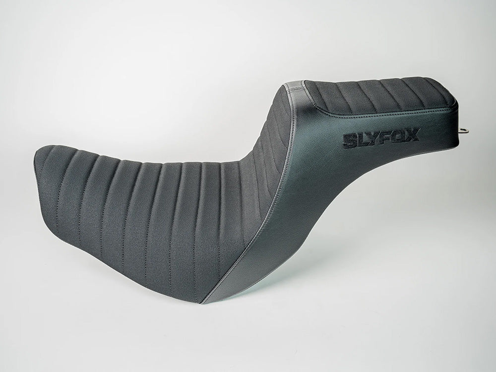 Slyfox Performance SF-0802-1656 Highnoon Tuck N Roll Dual Seat for Harley-Davidson Sport Glide/Low Rider 18-Up/Low Rider S 20-Up/Low Rider ST 22-Up
