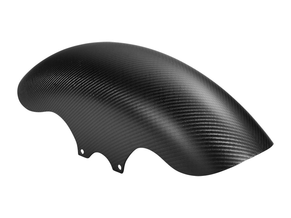 Slyfox Performance SF-1401-0845 Shorty Carbon Front Fender Matte Finish for most Harley-Davidson Touring 14-24 w/19" Front Wheel